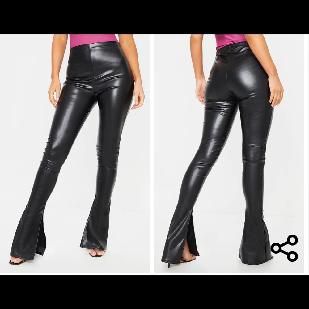 Prettylittlething Black Faux Leather Leggings
